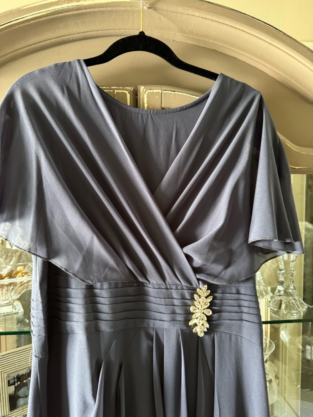 Slate Blue Evening Gown - Picture 5 of 7